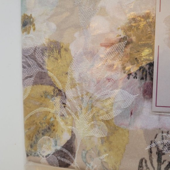 Viola Jacquard Tablecloth 52"x52" Square Easy Care Floral Design 132cm x 132cm C - Picture 3 of 6